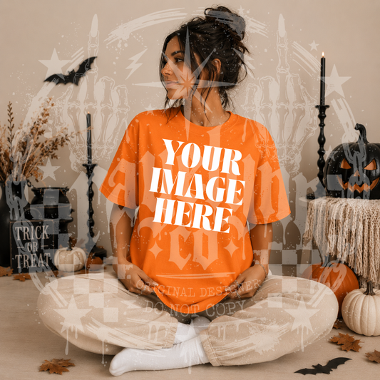 GILDAN ORANGE BLANK MOCK UP- DIGITAL DOWNLOAD