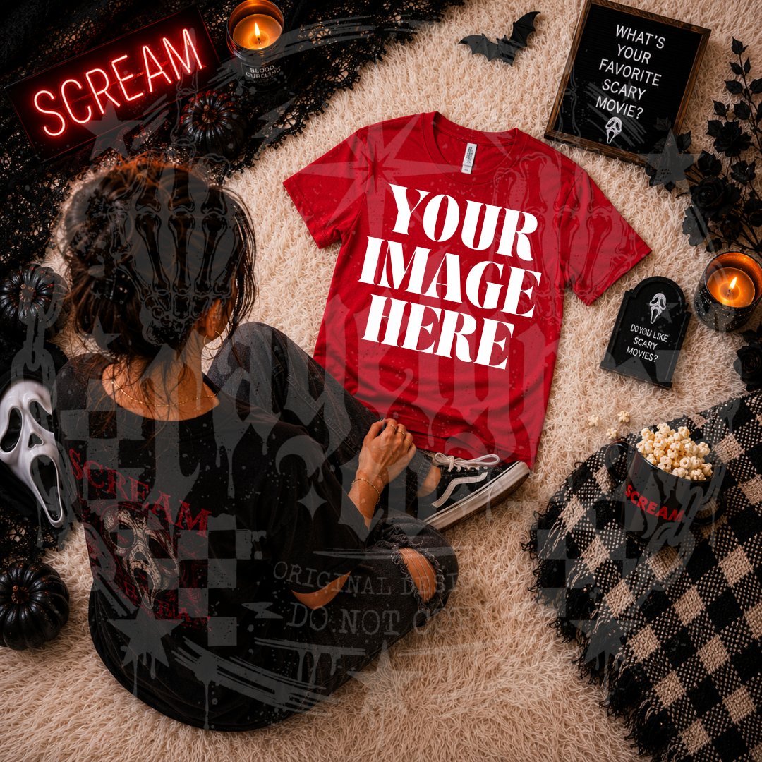 BELLA CANVAS RED BLANK MOCK UP- DIGITAL DOWNLOAD