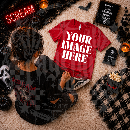 BELLA CANVAS RED BLANK MOCK UP- DIGITAL DOWNLOAD