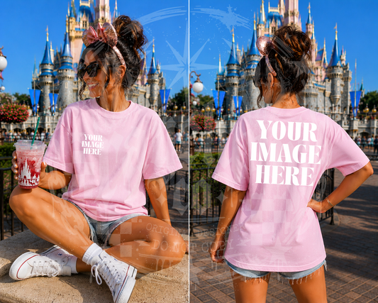 GILDAN PINK BLANK MOCK UP- DIGITAL DOWNLOAD