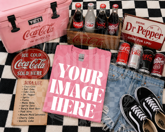 GILDAN PINK BLANK MOCK UP- DIGITAL DOWNLOAD