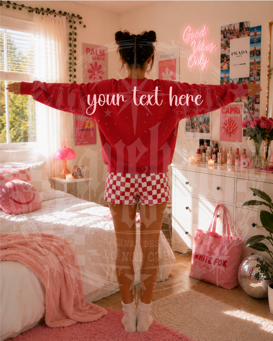 GILDAN RED CREWNECK BLANK MOCKUP- DIGITAL DOWNLOAD