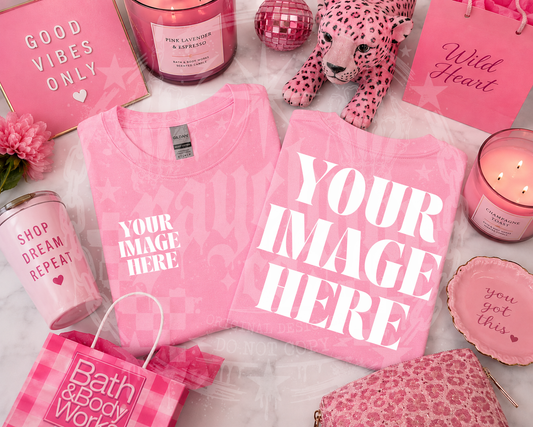 GILDAN PINK BLANK MOCK UP- DIGITAL DOWNLOAD