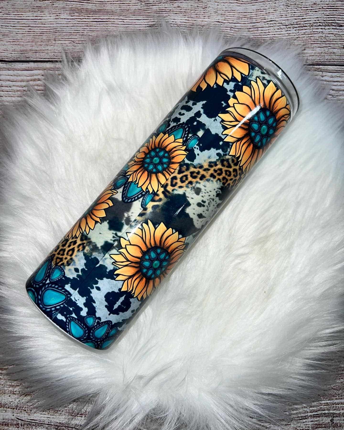 Vintage Sunflower Tumbler