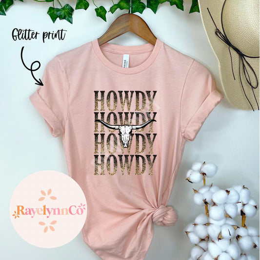 HOWDY- GLITTER SHIRT