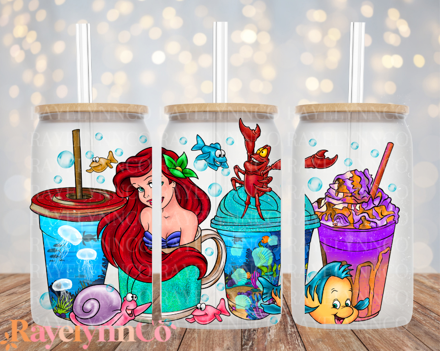 UNDER THE SEA- 16 OZ GLASS TUMBLER